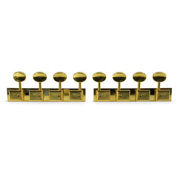 Kluson 4 On A Plate Deluxe Series Tuning Machines For Lap Steel Guitar Gold